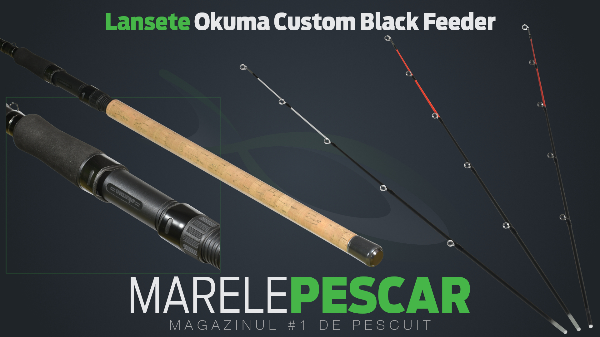 Lansete Okuma Custom Black Feeder