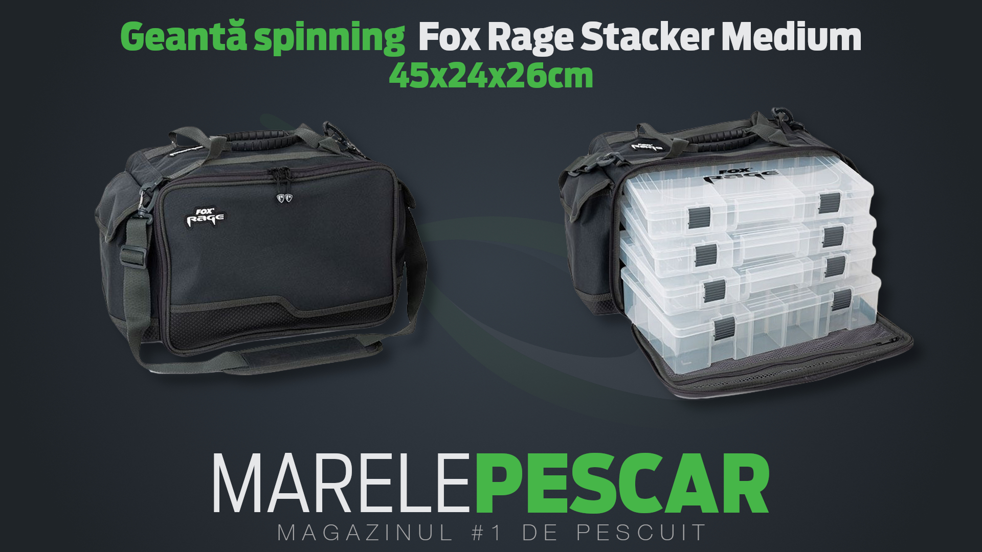 Geantă spinning Fox Rage Stacker Medium