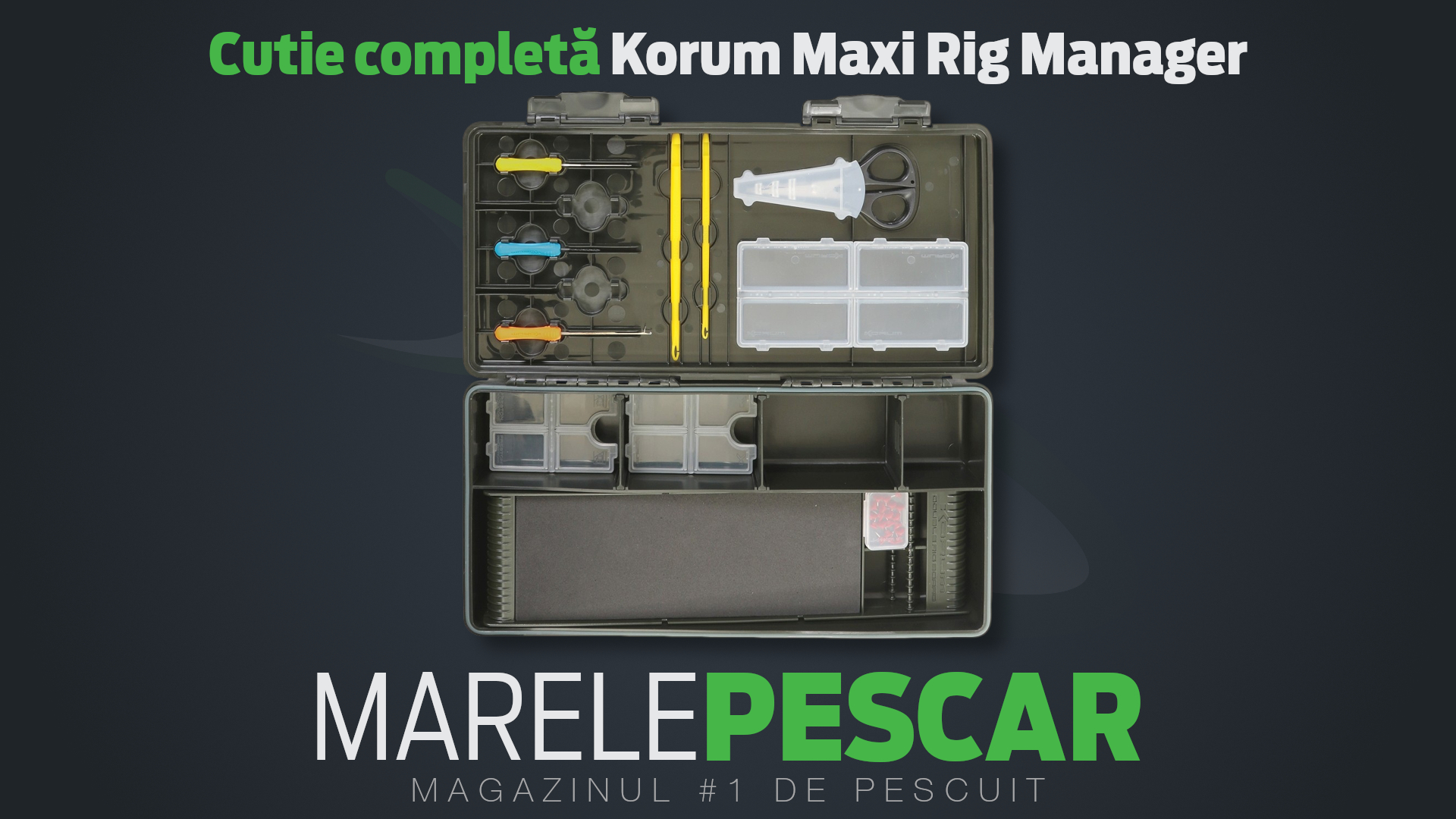 Cutie completă Korum Maxi Rig Manager