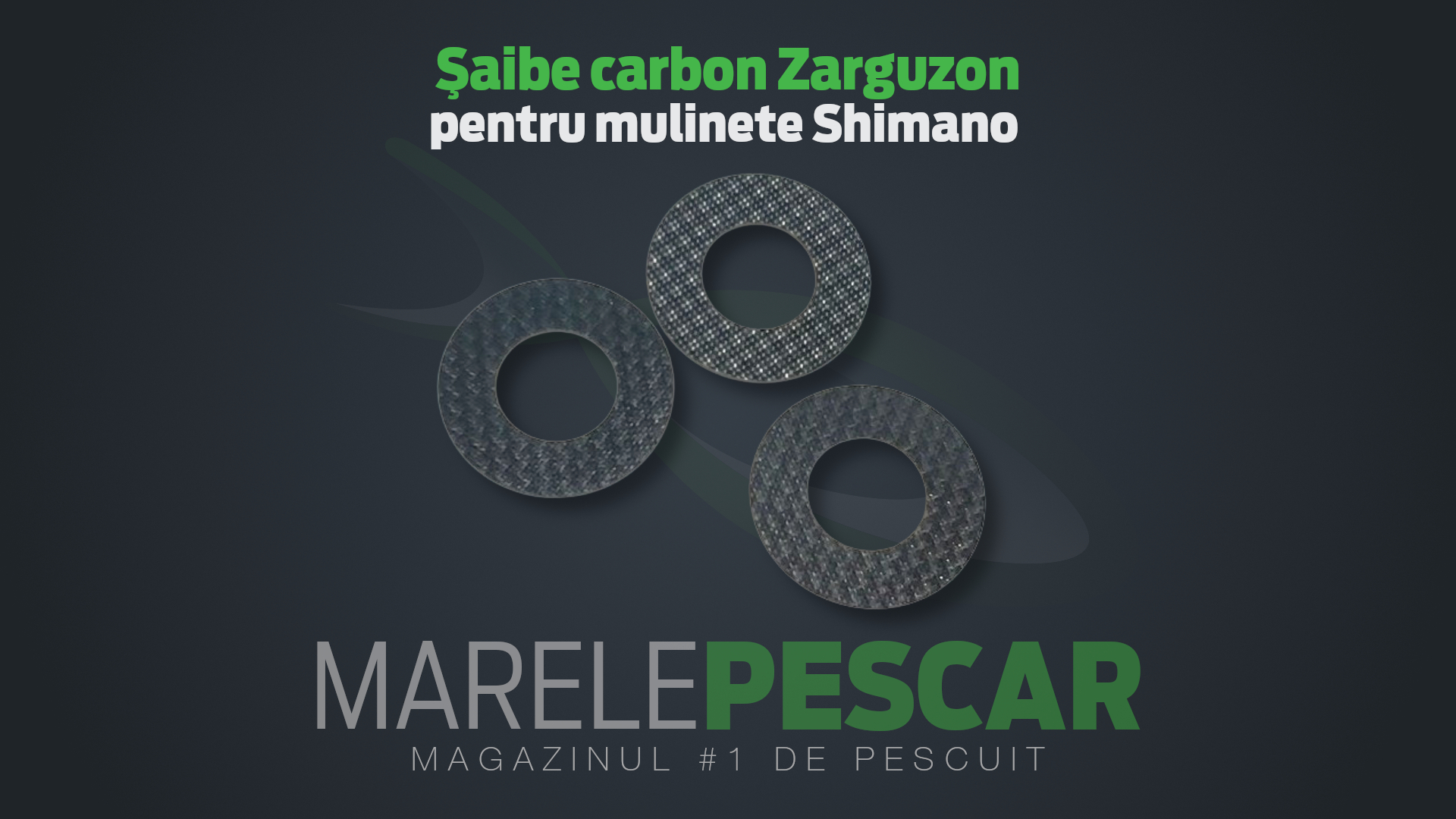 Set șaibe carbon Zarguzon pentru mulinete Shimano