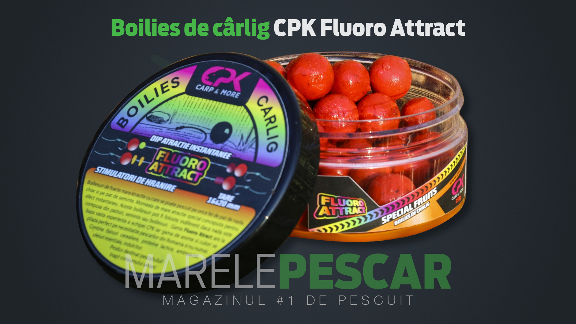 Boilies de cârlig CPK Fluoro Attract