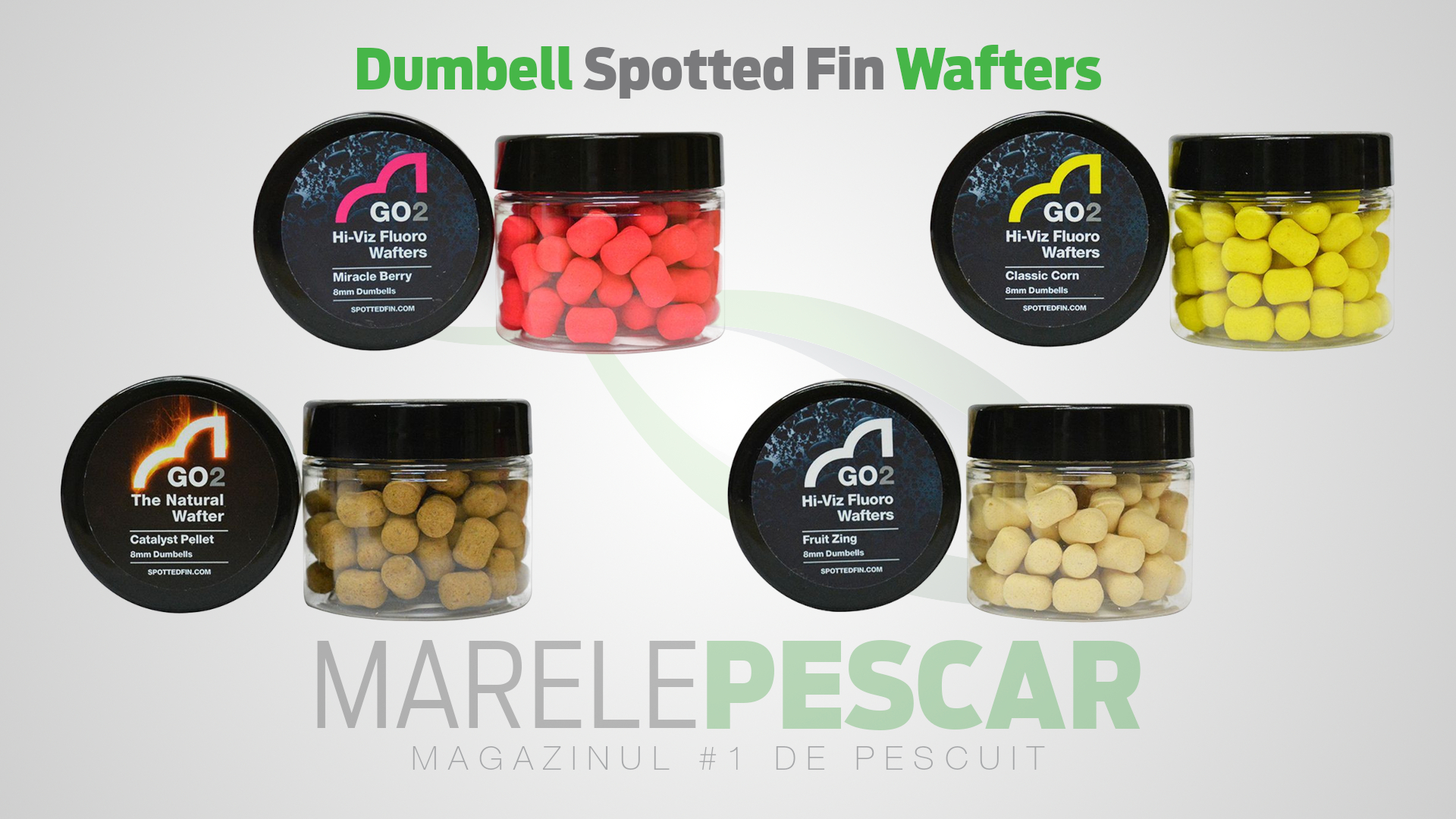 Dumbell critic echilibrat Spotted Fin Wafters (8mm și 10mm)