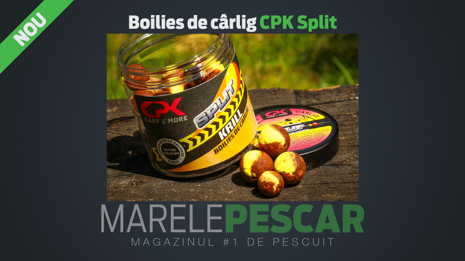 Boilies de cârlig critic echilibrat CPK Split