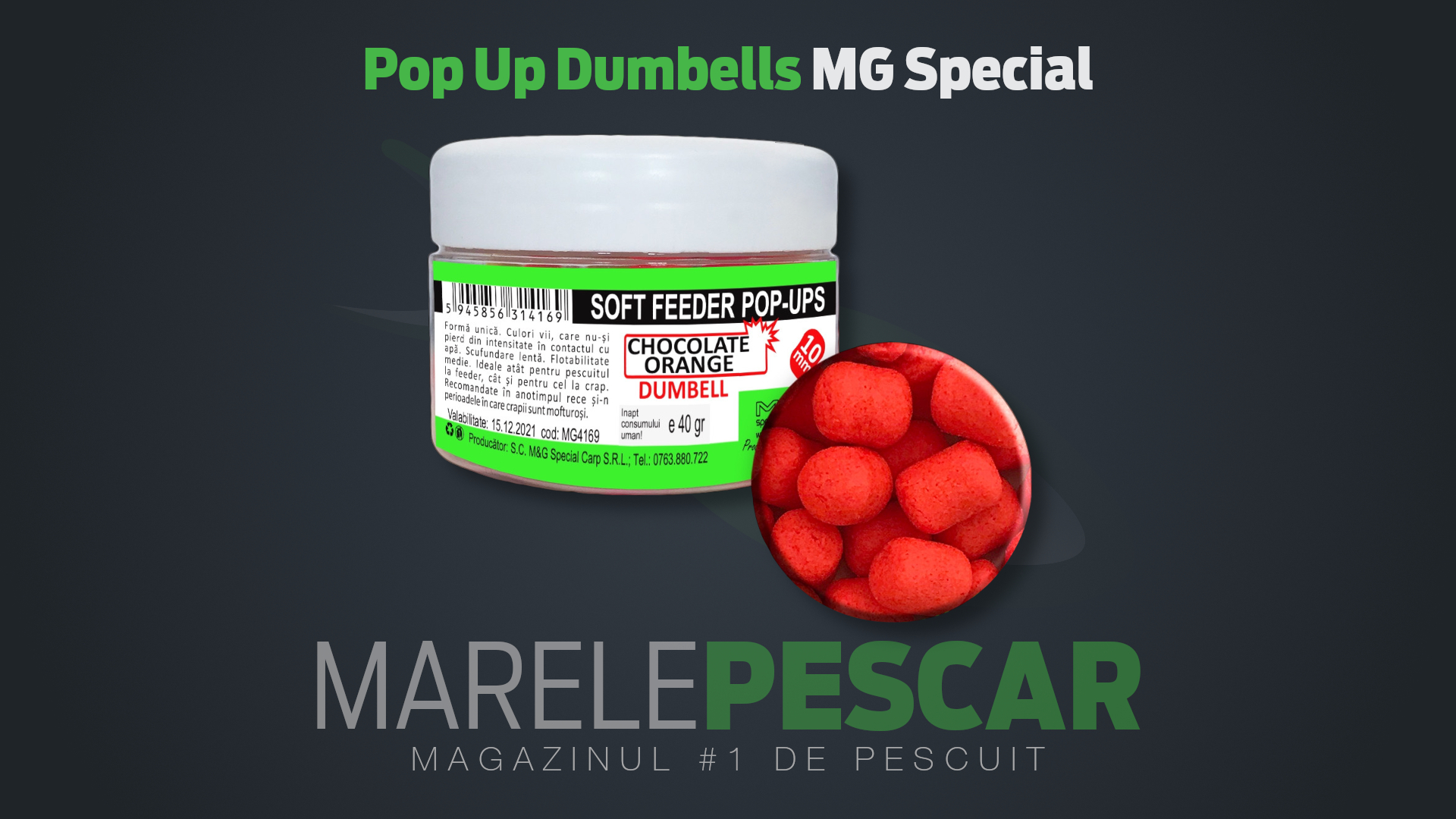 Pop Up Dumbells MG Special Carp Soft Feeder