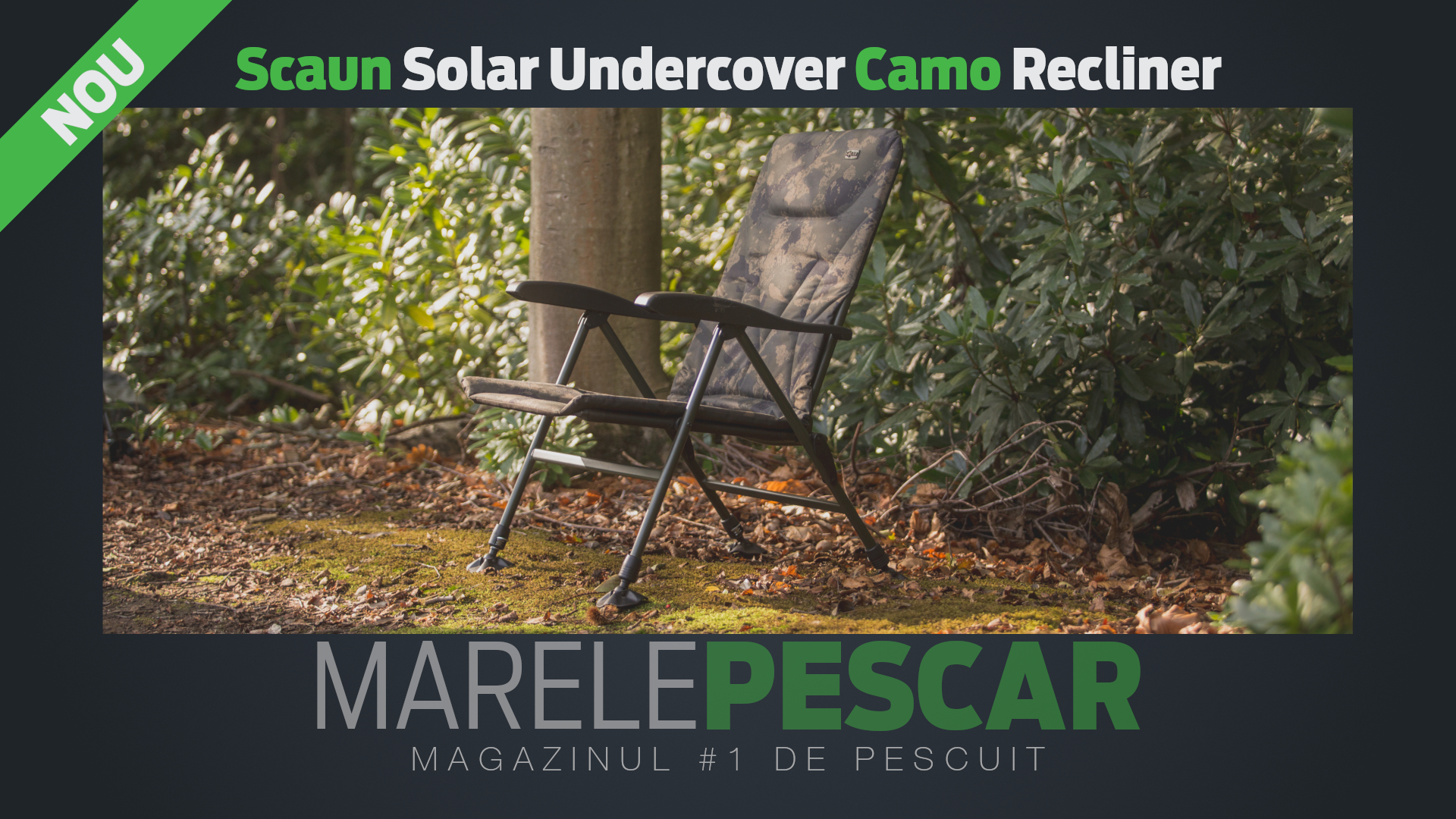 Scaun Solar Undercover Camo Recliner Chair