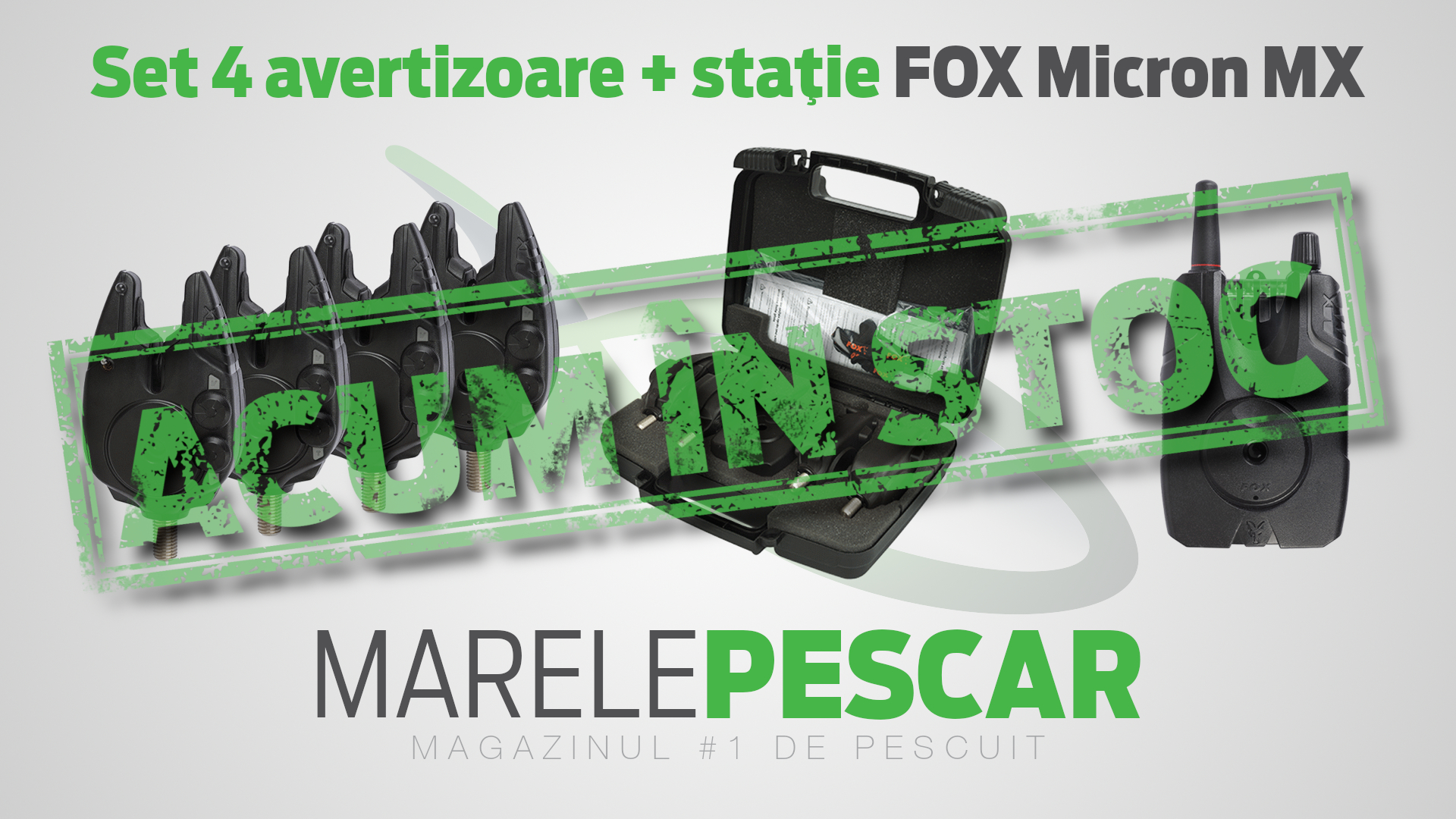 Set 4 avertizoare + stație FOX Micron MX (acum în stoc)