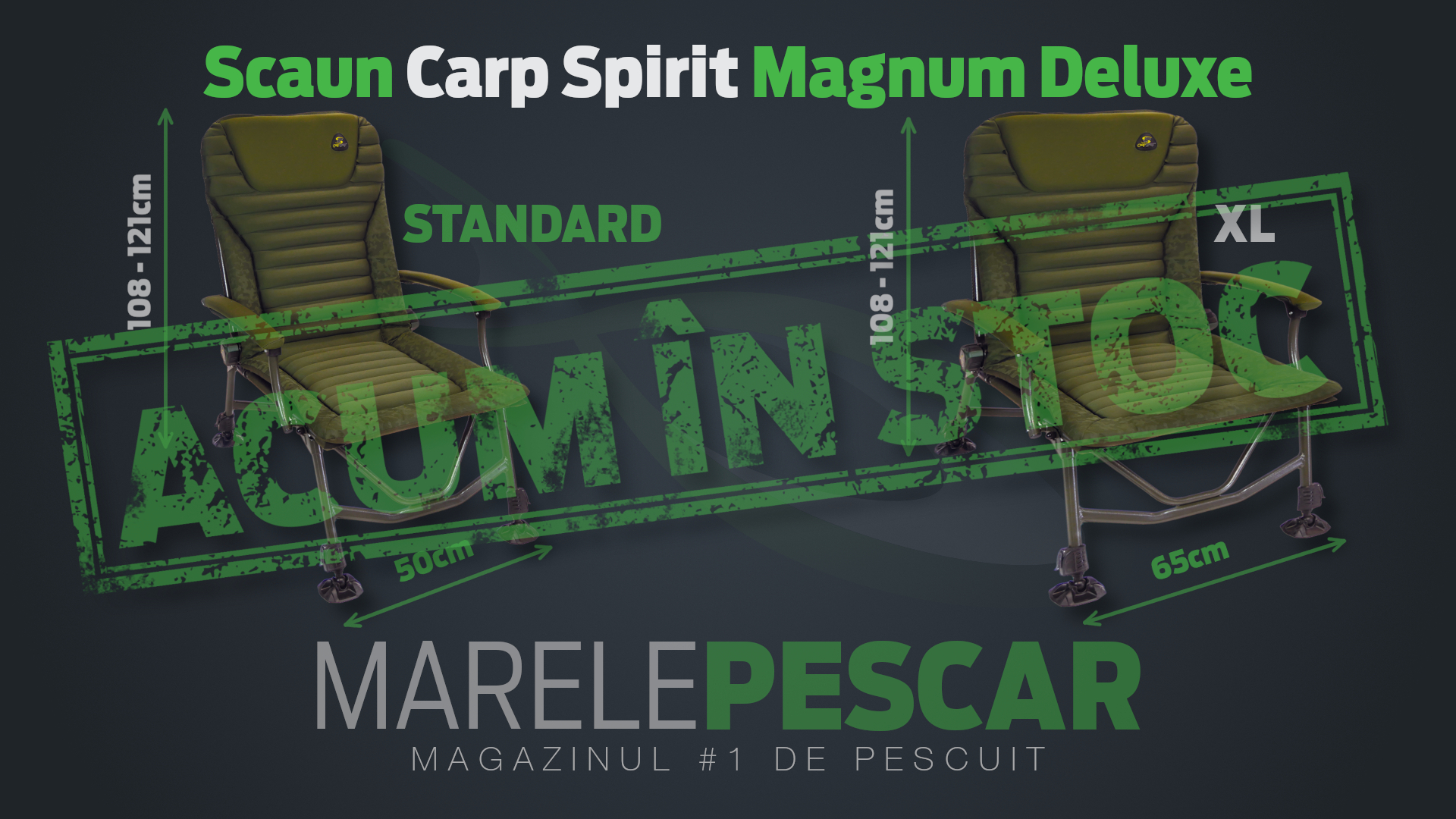 Scaun Carp Spirit Magnum Deluxe (acum în stoc)