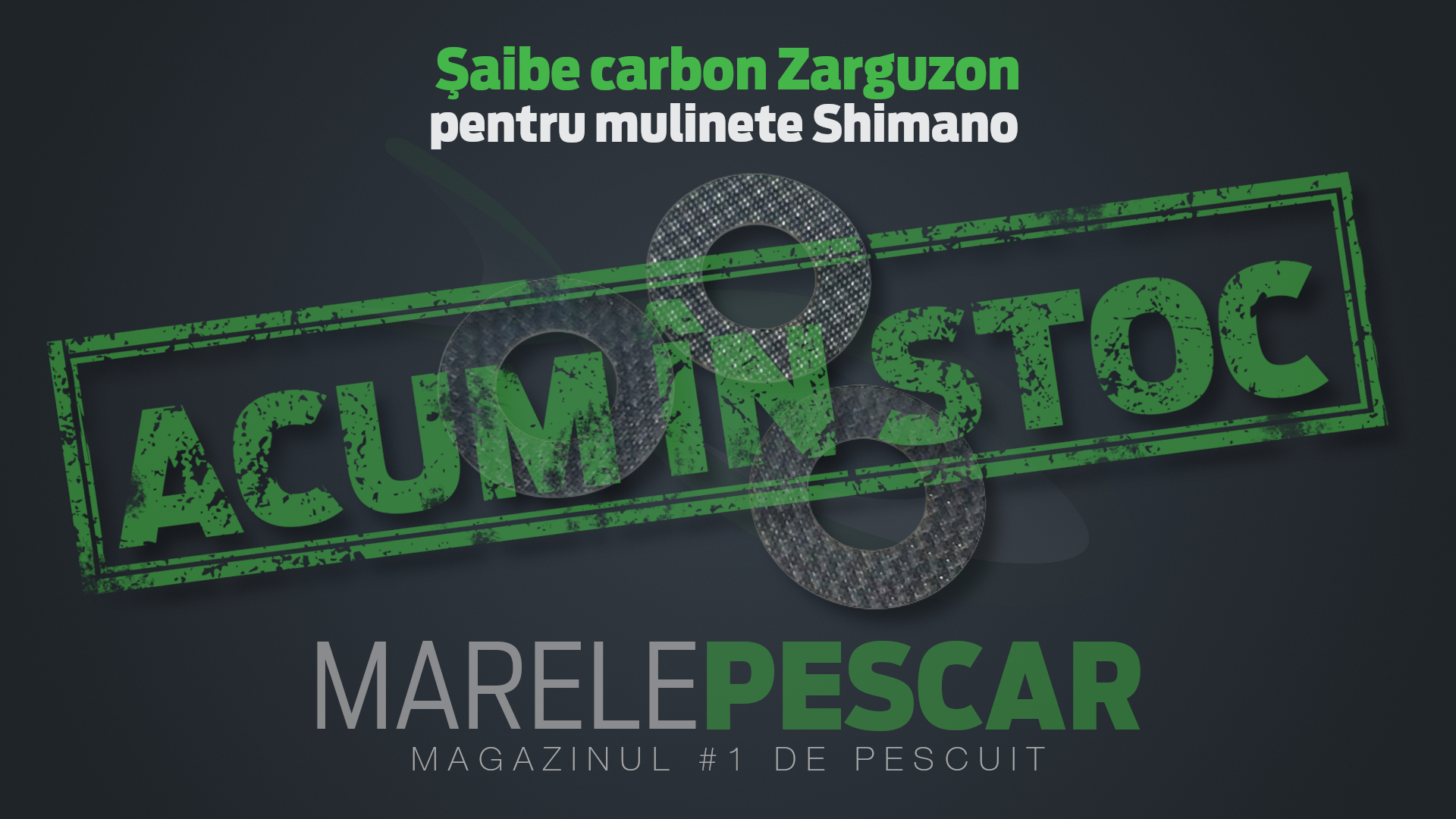 Set șaibe carbon Zarguzon pentru mulinete Shimano (acum în stoc)
