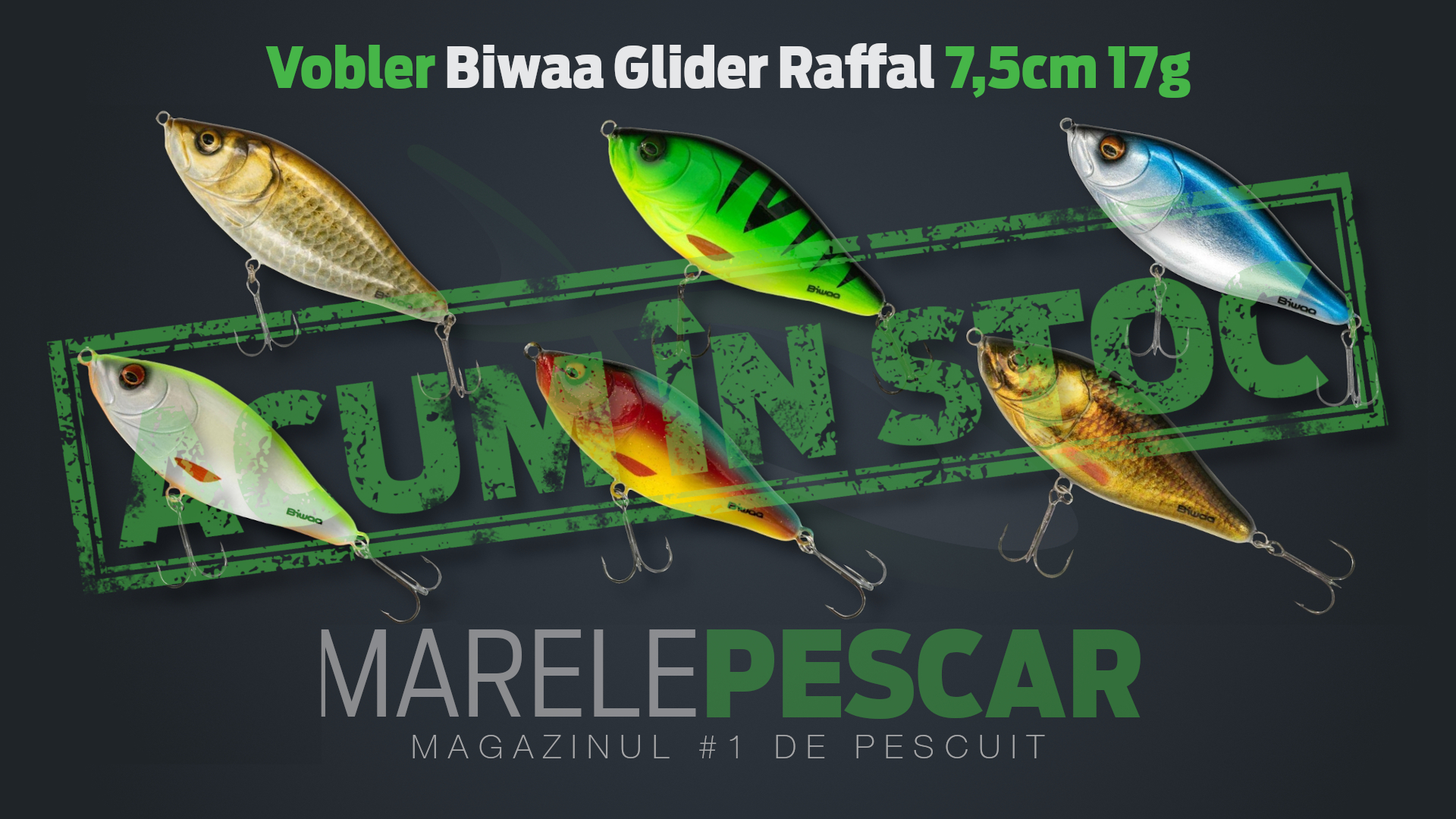 Vobler Biwaa Glider Raffal 7,5cm 17g (acum în stoc)