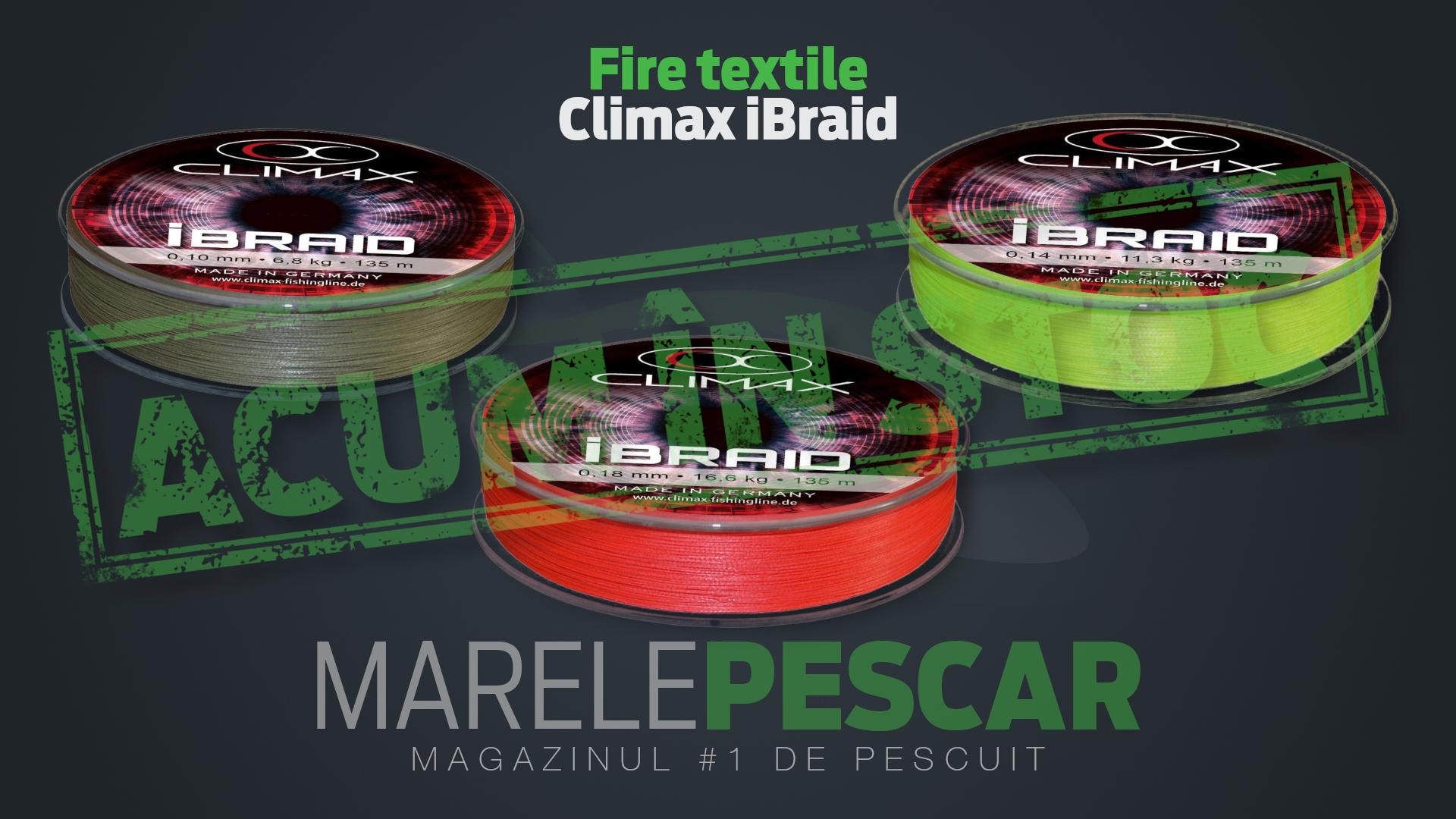 Fire textile Climax iBraid (acum în stoc)