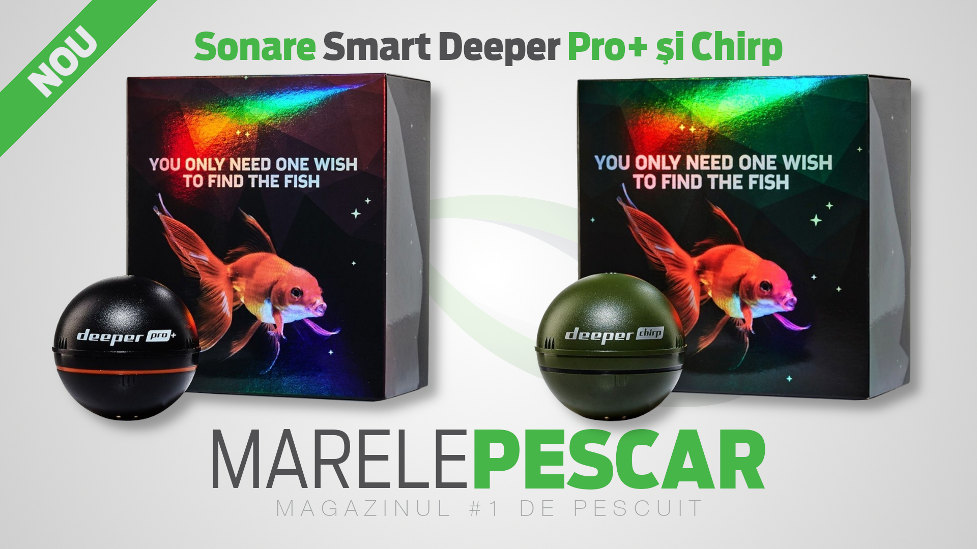 Sonare wireless Smart Deeper Pro+ și Chirp