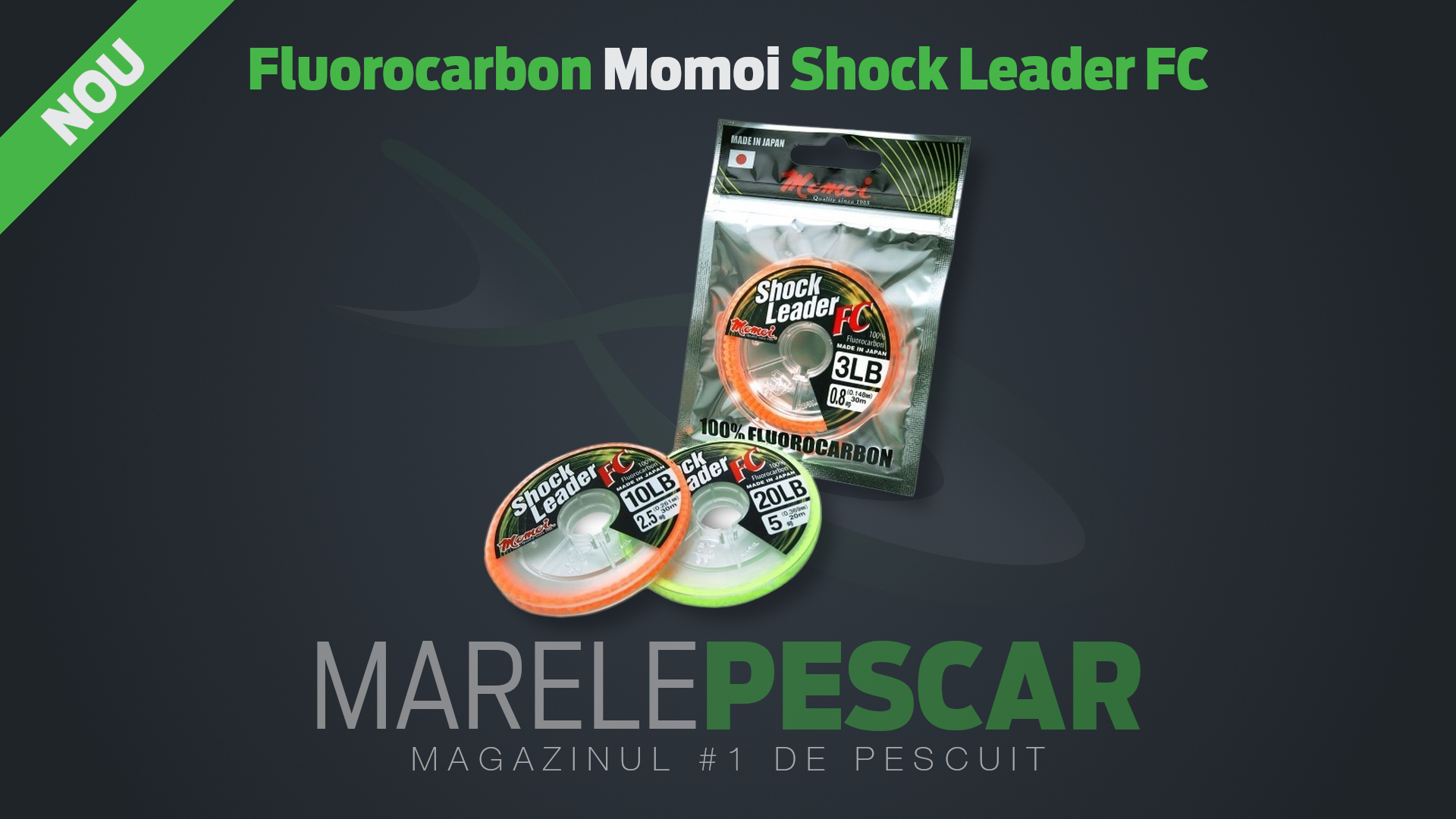 Fluorocarbon Momoi Shock Leader FC