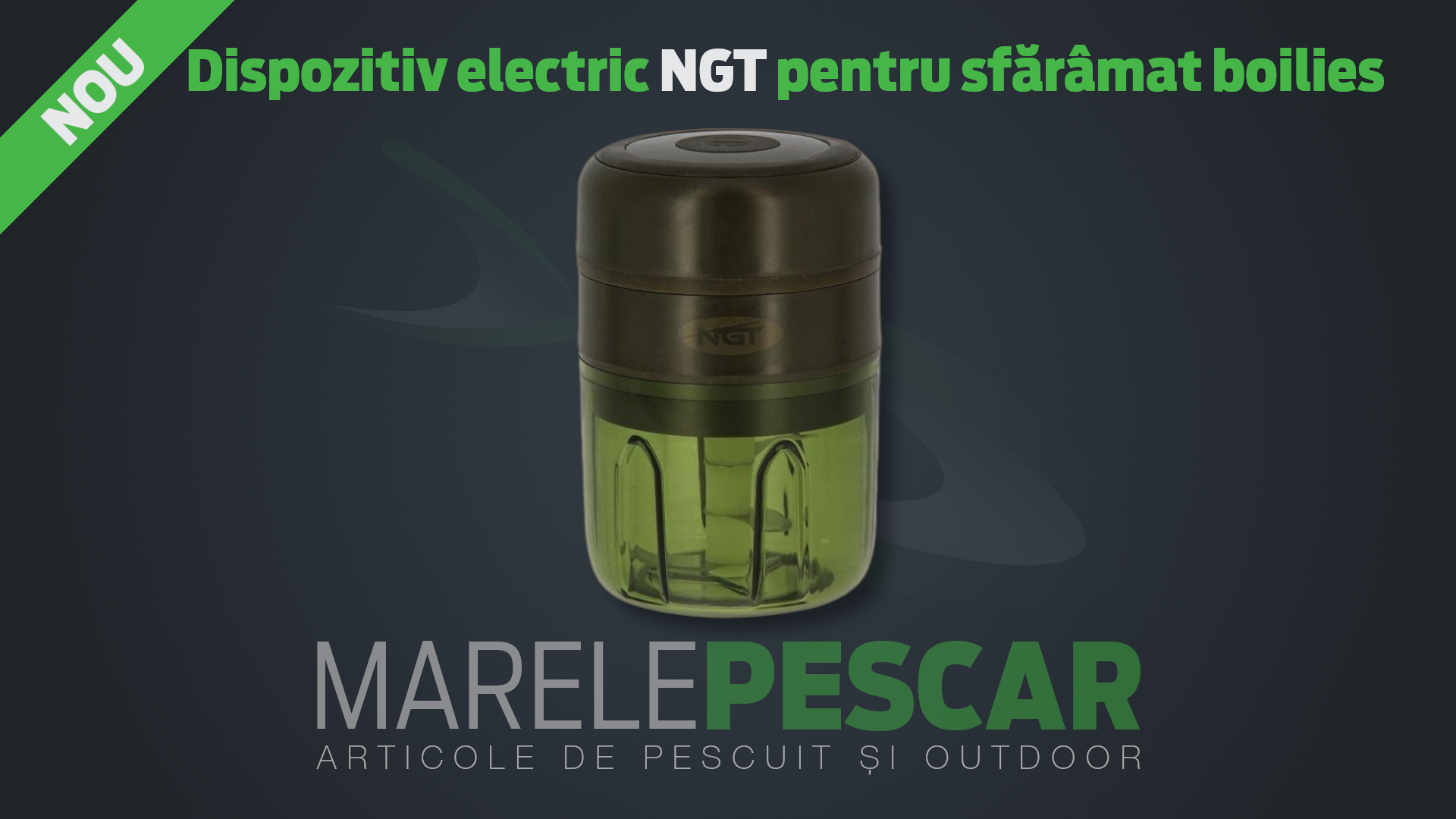Dispozitiv electric NGT pentru sfărâmat boilies