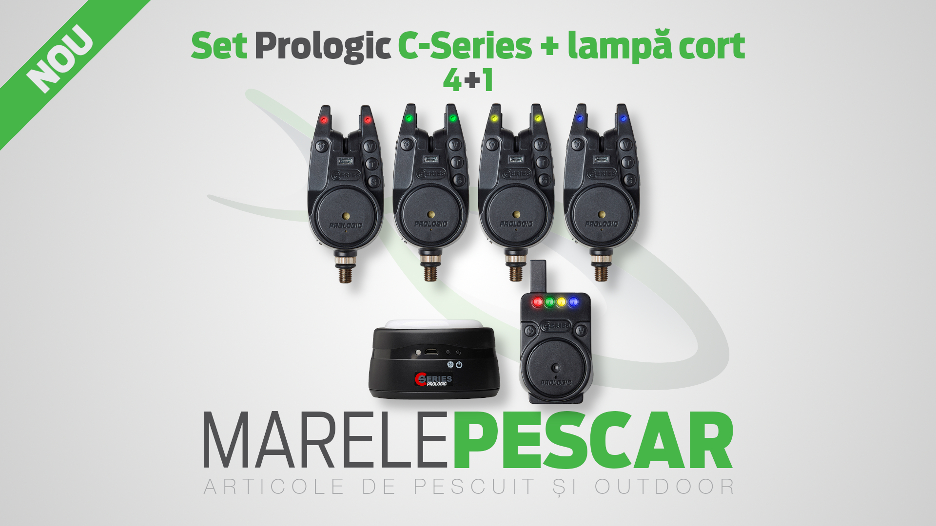 Set avertizoare + stație Prologic C-Series + lampă cort