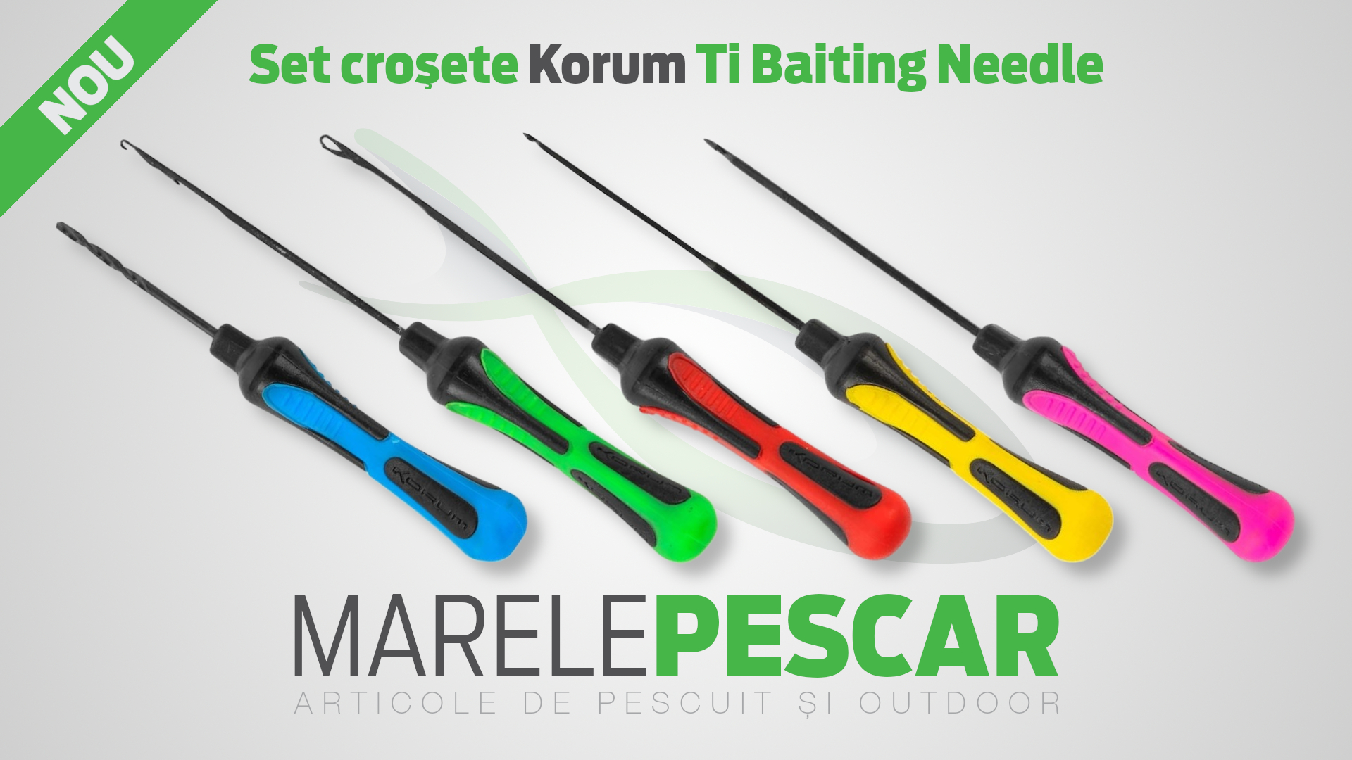 Set croșete Korum Ti Baiting Needle
