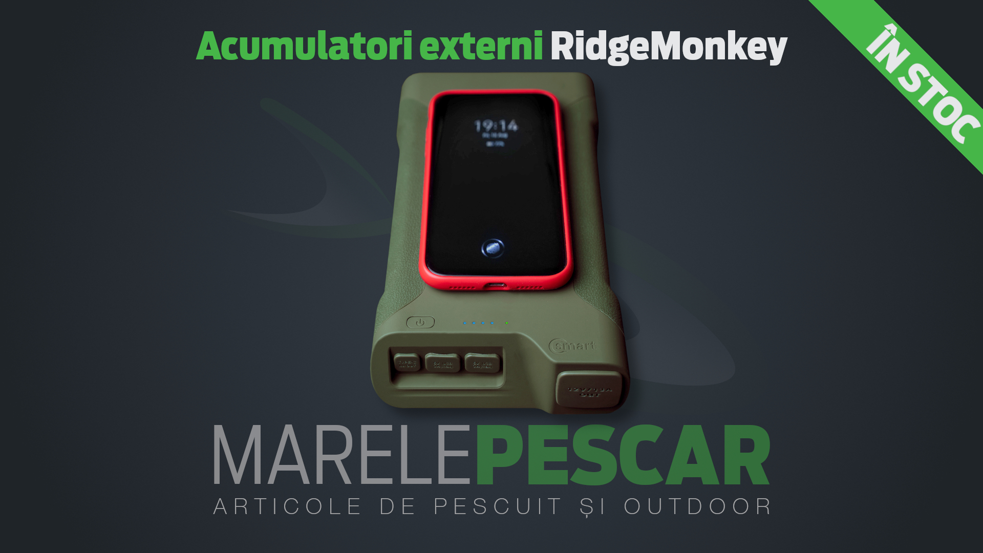 Acumulatori externi RidgeMonkey Vault C-Smart Wireless (în stoc)