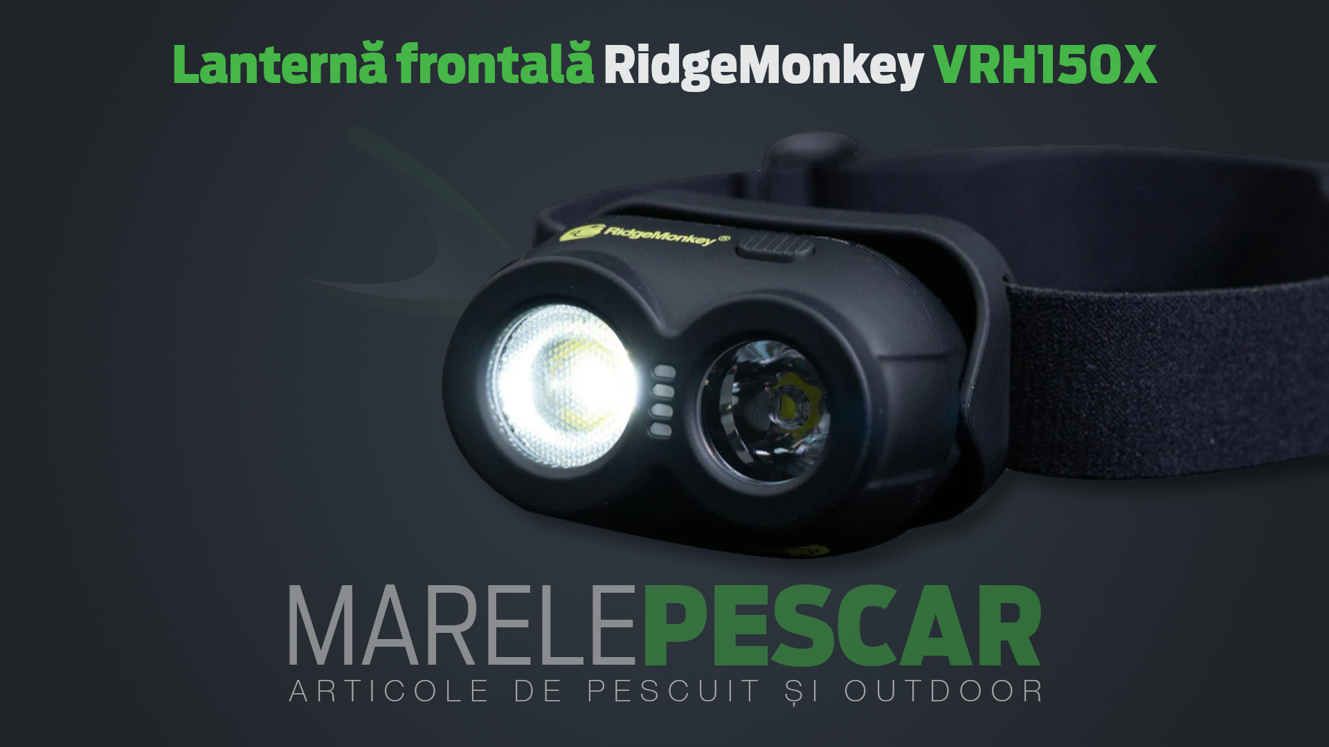 Lanternă frontală RidgeMonkey VRH150X