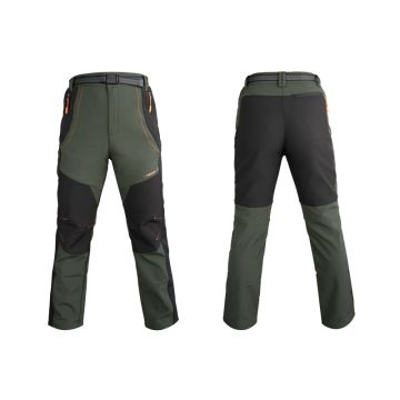 Pantaloni Delphin Outdoor Thermo TEX, Verde / Negru