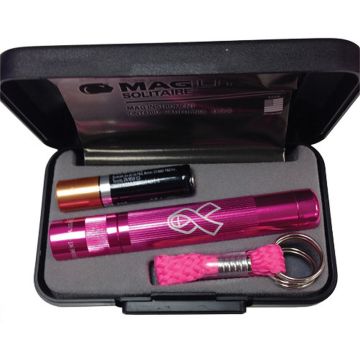 Lanterna MagLite Solitaire Single Cell Flashlight, Pink, Cutie