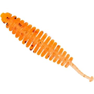 Naluca Lucky John Tricky Worm, Electric Orange, 5cm, 10buc/borcan