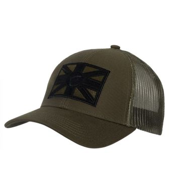 Sapca Korda Union Jack Trucker Cap, Olive Green