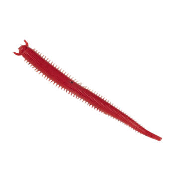 Viermi Berkley Hollow Sand Worm, Red Belly Shrimp, 10cm, 10buc/plic