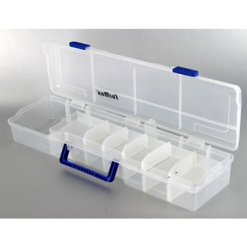 Cutie Formax Plastic, 50x15x8.2cm, Culoare Alb/Transparent