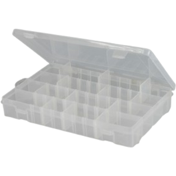 Cutie Formax Plastic, 28x18.5x4.5cm, Culoare Alb/Transparent
