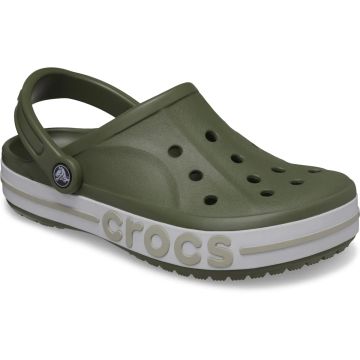 Papuci Crocs Bayaband Clog, Culoare Army Green/Cobblestone