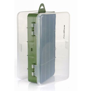 Cutie Formax Plastic, 18x10x4.7cm, Culoare Verde/Transparent