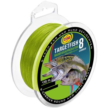 Fir Textil WFT TargetFish 8, Galben Fluo, 150m