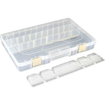Cutie Formax Plastic, 36x22.5x5.5cm, Culoare Alb/Transparent