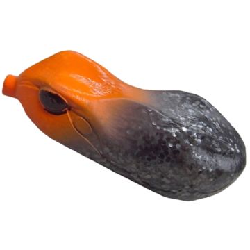 Broasca Tiemco Vajra Frog Frg-60, 19 Orange Head/Smoke Glitter, 6cm