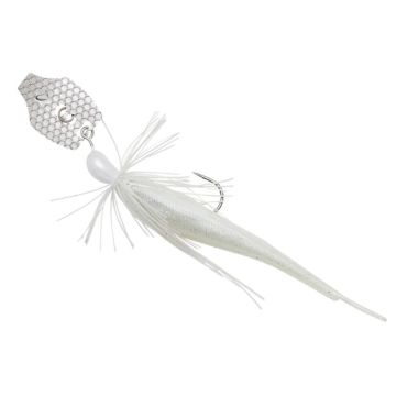 Chatterbait Savage Gear, White Silver, 12.5cm, 20g