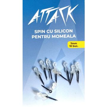 Spin de Momeala Attack Bait Sting Silicone, 7mm, 10buc/plic