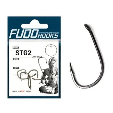 Carlige Fudo Carp STG-2, Black Nickel