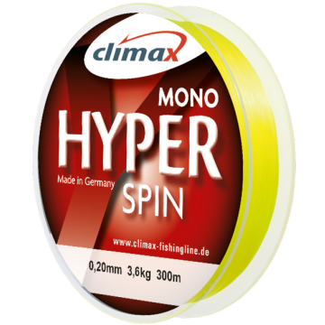 Fir Monofilament Climax Hyper Spin, Fluo Yellow, 150m