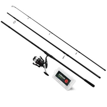 Set Delphin YAKUZA 360, 3.60m, 3lbs, 3buc + Mulineta 6000 cu Fir + Accesorii