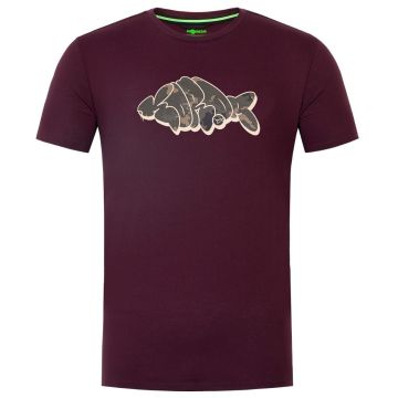 Tricou Korda Outline Tee, Burgundy