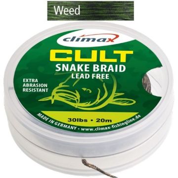 Fir Textil Climax Cult Snake Braid Leadcore, Weed, 10m