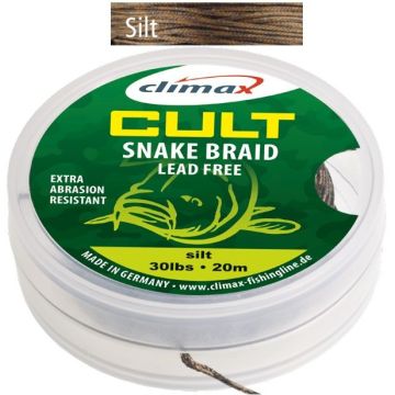 Fir Textil Climax Cult Snake Braid Leadcore, Silt, 10m