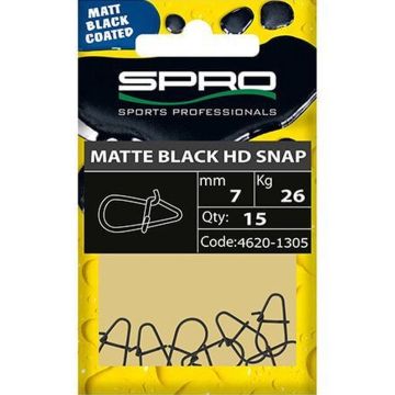 Agrafa Rapida Spro HD Snap Matte Black, 15buc/plic