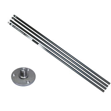 Aluminium Spotstick Black Edition ICC Multifunction Bottom Feeler, 4 Rods x 1.5m + Disc + Husa de Transport