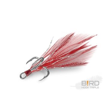 Ancore Delphin B!RD Hook Triple, Red, 3bucplic