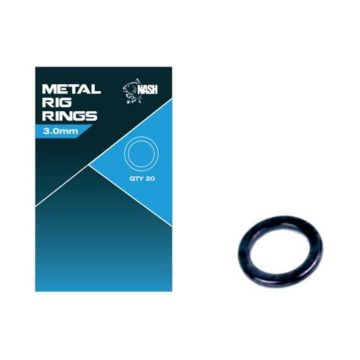 Anouri Rotunde Nash Tackle Metal Rig Rings, 6buc plic
