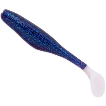 Shad Bass Assassin Turbo Shad Walleye, Electric Blue White Tail, 10cm, 10buc/plic