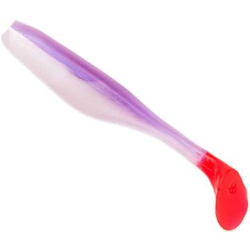 Shad Bass Assassin Turbo Shad, Albino Fire Tail, 10cm, 10buc/plic