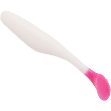 Shad Bass Assassin Turbo Shad, White / Pink Tail, 10cm, 10buc/plic