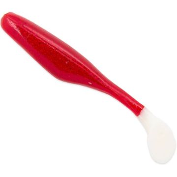 Shad Bass Assassin Turbo Shad Walleye, Bloody White, 10cm, 10buc/plic