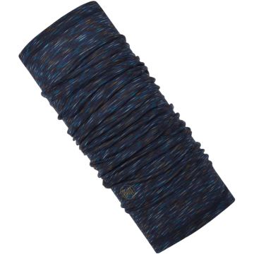 Bandana Buff Lightweight Merino Wool, Denim Multi Stripes